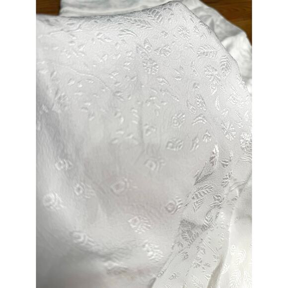 Markarian White One-Shoulder Asymmetric Viscose Midi Dress 10 Cocktail Bridal - Picture 7 of 10